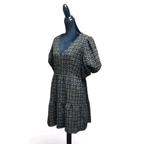 Sugarlips Carrol Zaylee Tweed May Tiered Women's Mini Dress Curve Size Large L - Picture 3 of 8